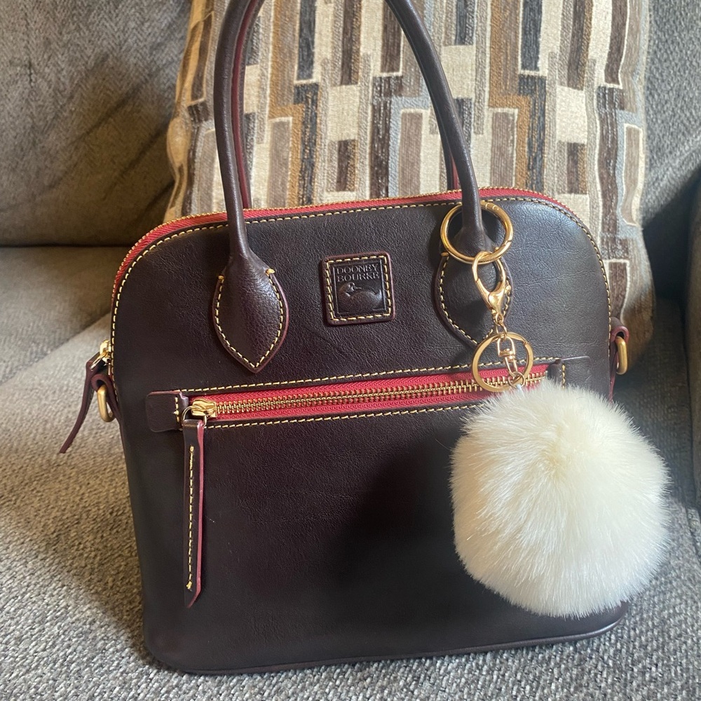 Dooney & Bourke Brown Tmoro Florentine Domed Satchel